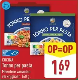 ALDI Cucina Tonno Per Pasta aanbieding