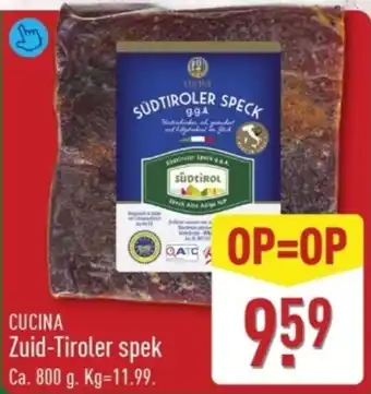 ALDI Cucina Zuid Tiroler Spek aanbieding