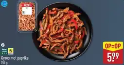 ALDI Gyros met paprika aanbieding