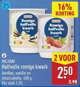 ALDI Milsani Halfvolle Romige Kwark aanbieding