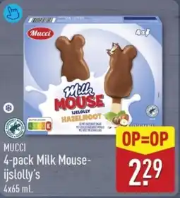 ALDI Mucci Milk Mouse Ijslolly's aanbieding