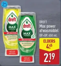 ALDI Dreft Max Power Afwasmiddel aanbieding