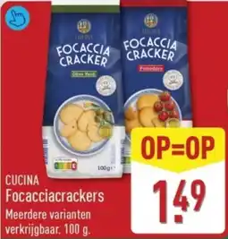 ALDI Cucina Focacciacrackers aanbieding