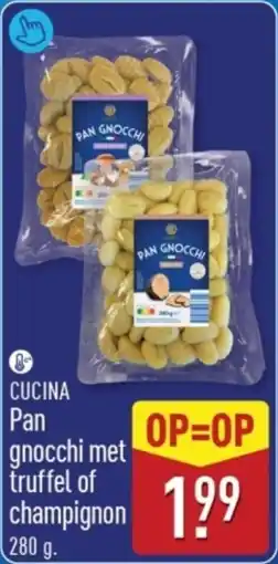 ALDI Cucina Pan gnocchi met truffel of Champignon aanbieding