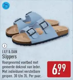 ALDI Lily & Dan Slippers aanbieding
