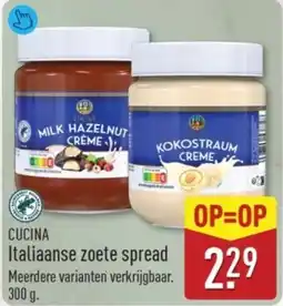 ALDI Cucina Italiaanse Zoete Spread aanbieding