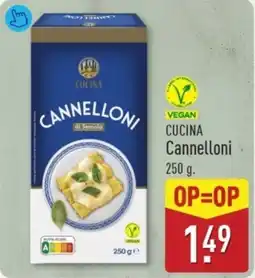 ALDI Cucina Cannelloni aanbieding