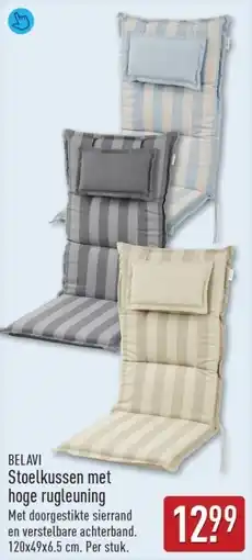 ALDI Belavi Stoelkussen met Hoge Rugleuning aanbieding