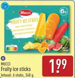 ALDI Mucci Fruity ice sticks aanbieding
