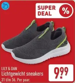 ALDI Lily & Dan Lichtgewicht Sneakers aanbieding