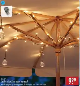ALDI Belavi Ledlichtketting voor parasol aanbieding