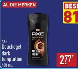 ALDI Axe Douchegel dark temptation aanbieding