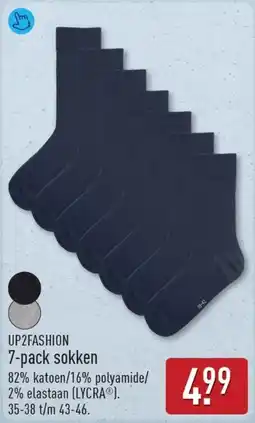 ALDI Up2fashion 7-pack sokken aanbieding