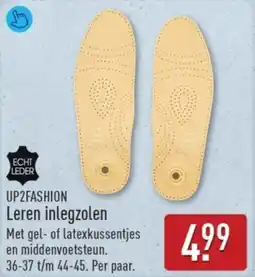 ALDI Up2Fashion Leren Inlegzolen aanbieding