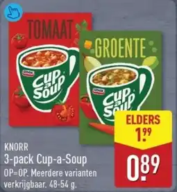 ALDI Knorr 3-pack Cup-a-Soup aanbieding