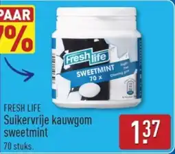 ALDI Fresh Life Suikervrije Kauwgom Sweetmint aanbieding