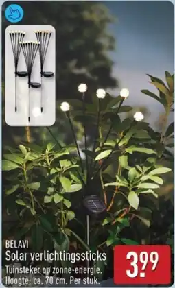 ALDI Belavi Solar Verlichtingssticks aanbieding