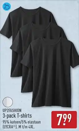 ALDI Up2fashion 3-pack T-shirts aanbieding