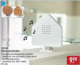 ALDI Ambiano Natuurgeluidenbox aanbieding