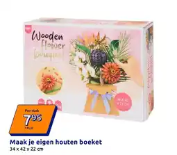 Action Maak je eigen houten boeket aanbieding