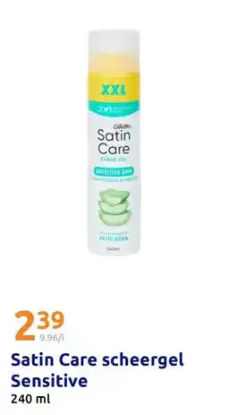 Action Satin Care scheergel Sensitive aanbieding