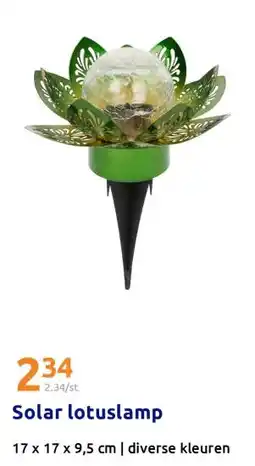 Action Solar lotuslamp aanbieding
