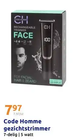 Action Code Homme gezichtstrimmer aanbieding