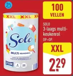 ALDI Solo 3 Laags Multi Keukenrol XXL aanbieding