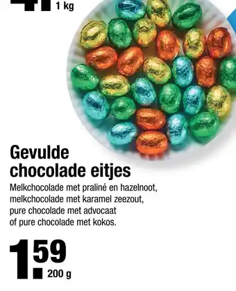 ALDI Gevulde chocolade eitjes 200g aanbieding