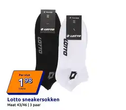 Action Lotto sneakersokken aanbieding