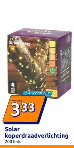 Action Solar koperdraadverlichting aanbieding