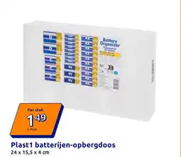 Action Plast1 batterijen-opbergdoos aanbieding