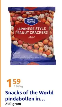 Action Snacks of the World pindabollen in aanbieding