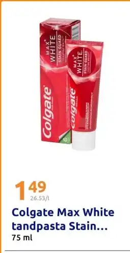 Action Colgate Max White tandpasta Stain... aanbieding
