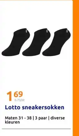 Action Lotto sneakersokken aanbieding