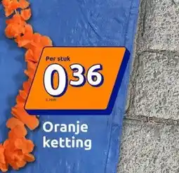 Action Oranje ketting aanbieding