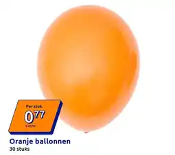 Action Oranje ballonnen aanbieding