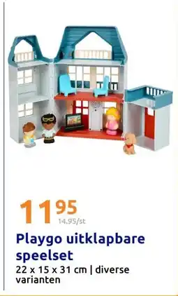 Action Playgo uitklapbare speelset aanbieding