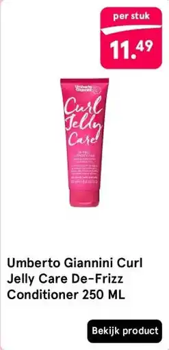 Etos Umberto Giannini Curl Jelly Care De-Frizz Conditioner 250 ML aanbieding