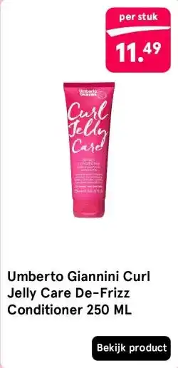 Umberto Giannini Curl Jelly Care De-Frizz Conditioner 250 ML