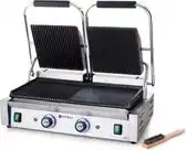 Bol.com HENDI Dubbele contactgrill – half glad, half geribd – 575x430 mm – 3600W – roestvrij staal aanbieding