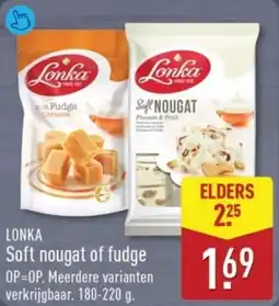 ALDI Lonka Soft Nougat of Fudge aanbieding