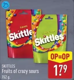 ALDI Skittles Fruits of Crazy Sours aanbieding
