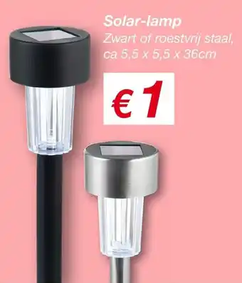 Kik Solar-lamp aanbieding