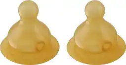 Bol.com HEVEA - Speen voor glazen drinkfles - 2-pack - Slowflow - 0-3 mnd aanbieding