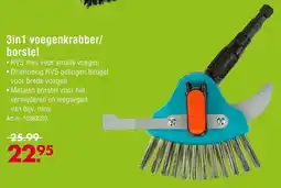 Enorm 3-in-1 voegenkrabber / borstel aanbieding