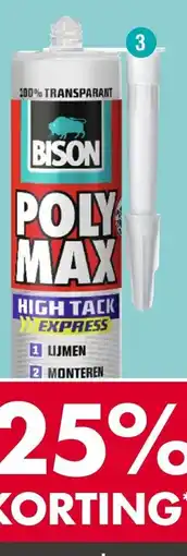 Enorm Bison Poly Max High Tack Express aanbieding
