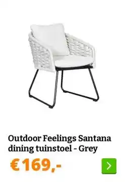 Obelink Outdoor Feelings Santana dining tuinstoel - Grey aanbieding