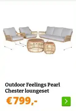 Obelink Outdoor Feelings Pearl Chester loungeset aanbieding