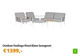 Obelink Outdoor Feelings Mont Blanc loungeset aanbieding